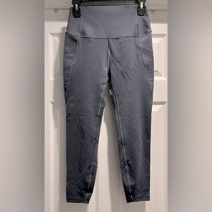 GapFit sculpt 7/8 leggings, blue-grey, size medium